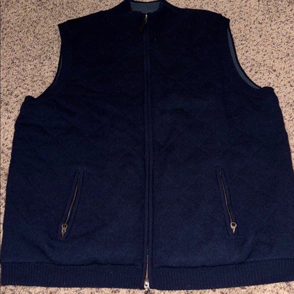 Kassalty Palm Beach 100% cashmere sweater vest size XL - Picture 3 of 6